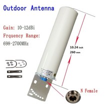 공유기 안테나통신 옴니 안테나 6982700MHz gsm dcs 신호 부스터 2g 3g 4g 리피터 TMTS LTE 증폭기 실외, 06 12dBi