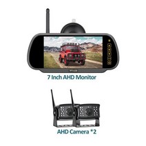 화물차후방카메라 자동차 모니터자동차 화면 녹화 야간 투시경 백업 카메라, 없음, 2캠