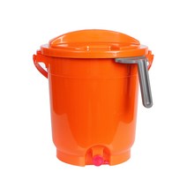 더죤 짤순이 음식물 쓰레기통 5L, 오렌지