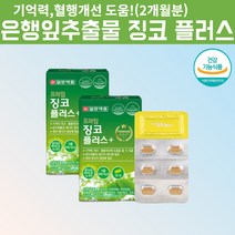은행잎추출물 플라보놀배당체 징코정 뇌에 좋은 도움 영양제 혈액순환영양제 혈행개선제 혈액순환개선제 절대아님 혈액순환제 기억력개선제 절대아님 플라보놀배당체 플라보놀 약 2개월, 2, 30정, 60정