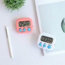 모의고사연습용 휴대용 시험시계 쿠킹타이머 면접준비 스터디스톱워치 공부하기싫을때, 1개, 화이트