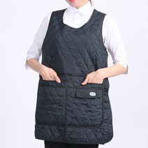 RM01 시장 봄조끼 누빔앞치마 환절기앞치마, RM01 카키S, 1개