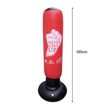 샌드백 파워백 160cm 권투 펀칭 백 풍선 프리 스탠드 텀블러 무에타이 훈련 압력 릴리프 샌드백 기둥 텀블러 킥복싱 백, 1.6m 레드, 1.6m Red B