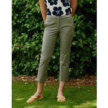 22SS 카키 단색 면혼방 밴딩팬츠 HSPA2BC31K2