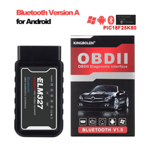 자동차 진단기 Elm327 v1.5 자동차 코드 리더 bt wifi elm 327 pic18f25k80 칩 obdii 진단 도구 for iphoneandroid pk icar2, 블루투스 버전