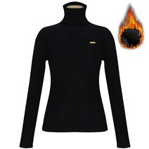 여성 하이넥 발열 골프티셔츠 보온 안감 ~3XL빅사이즈까지