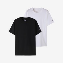 (남여공용) (2PACK)1+1챔피온 T425 무지 반팔티셔츠
