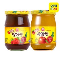오뚜기 딸기잼 300g 1개 + 사과잼 300g 1개 1세트