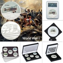 기념주화 가상화폐 비트코인 굿즈 WR 제 1 차 세계 대전 100 주년 실버 소장용 동전 세트 독일 군사 기념 동전 기념품 선물 드롭 배송, [08] coin 2 with case