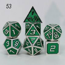 휴대용게임기 가정용 미니 옛날 고전 레트로 게임기 Rpg 주사위 다면체 세트 금속 dnd 게임 d20 10 8 12, 12 53