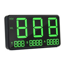 디지털 자동차 GPS 속도계 C80 녹색 화면 속도 디스플레이 고도 트럭 바이크 오토바이 헤드 업, [01] C80 No box