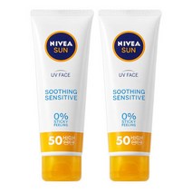 니베아 페이스 수딩 센서티브 크림 50ml x2개 선로션, 니베아 페이스 수딩 센서티브 크