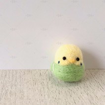 diy 회색 음악 수공 재료팩 심심풀이 선물 양모펠트, T04-앵무새-라라 비완제품-높이 5CM몸 을