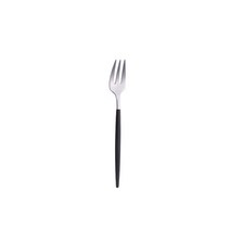 숟가락 젓가락 세트 블랙 은 제품 포크 나이프 황금 칼 사막 스푼 금속 샐러드 주방 용품, [08] 1pc salad fork
