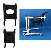 가정용휠체어 장애인 환자용 리프트 환자 들것 휠체어 화장실, 투 쿠션