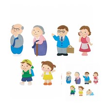 펠트 교육자료 가족 어린이펠트교구 찍찍이교구