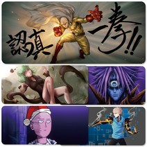 YN 원펀맨 장패드 마우스패드 모음 게이밍 캐릭터 애니 굿즈 주문제작 소품 장식 사이타마 제노스 타츠마키, 사이즈 900x400mm 두께 4mm, 옵션002 원펀맨 마우스패드 장패드 모음