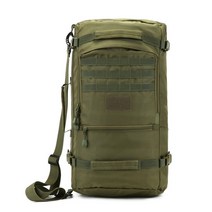 백패킹 배낭군용 새 방수 1680 d 옥스포드 고급 17 인치 평면 패널 노트북 소년 60 l 여행 캠핑 등산가방, 검은색