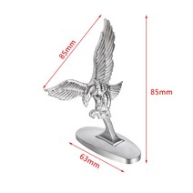 1PC 3D 자동차 장식 배지 천사 독수리 크롬 전면 커버 보닛 로고 후드 자동 외관 장식 수정 액세서리, 01