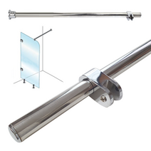 샤워부스 샤워실 욕실 파티션 부속 유리 지지대 픽싱바 칸막이, 지지대 1000mm세트
