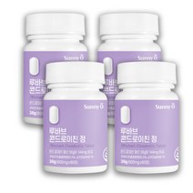 써니오 루바브 콘드로이친 홍삼 백수오 치커리 뿌리 추출물 국내산 HACCP 식약처 인증 600mg, 60정 x 4통