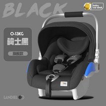 BABY CAR SEAT 유아 카시트 바구니카시트 0-15개월 신생아 아기 차량용 가정용 요람, 블랙 알루미늄 손잡이