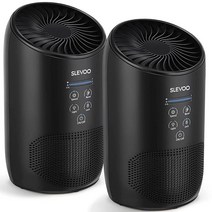 Slevoo 가정용 침실 반려동물용 공기 청정기 2023 업그레이드 H13 트루 헤파 향기 스폰지 포함 먼지 연기 애완 동물 비듬 꽃가루 냄새를 99.97% 효과적으로, 2, black