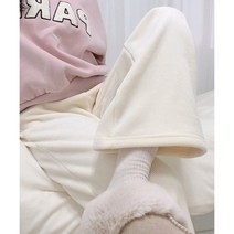 [오늘출발] 에그노 와이드 니트밴딩 아이보리 하체비만 바지 팬츠