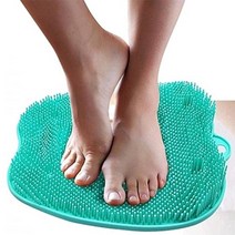 흡착 발씻는매트 발닦는매트 발뒷꿈침각질제거 브러쉬, 민트