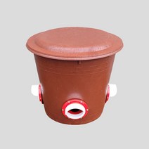 신개념 나루팜 닭사료통 7종 닭모이통 사료통 조류모이통, 4호 고급형 사료통적색 30리터 20kg용