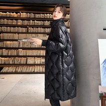 위위브렌 여성 퀄팅 편하다 롱패딩 점퍼