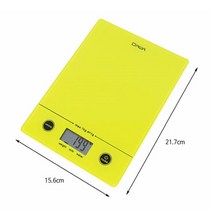 제이와이홀딩스 가정용 디지털 전자 저울 강화유리 1kg