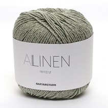 삼남뜨개실 에이린넨 70g 10+1 린넨실 코바늘실 뜨개실 가방실 소품실 모자실, ALinen, 20 카키 582