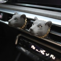 헤카테 블랙재규어 골드체인 차량용 석고방향제, 블루큐빅, 화이트라이트(품절)