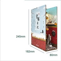 책꽂이미니어처 diy book nook shelf insert 인형 집 키트 집 인형, 열 다섯