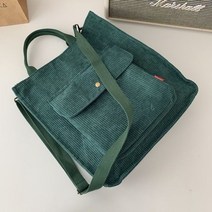 코듀로이 에코백 일본 오리지널 핸드백 계약 조커 대용량 싱글 숄더백 남성과 여성