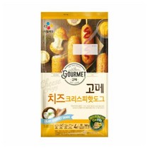 CJ더마켓 회사 간식 점심 메뉴 도시락 반찬 휴게소 음식 브런치 고메 치즈크리스피핫도그 감자 찹쌀 모짜렐라 체다 치즈 소시지 340G, 28개