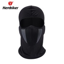 HEROBIKER-오토바이 얼굴 마스크 목도리 가을 겨울 열 양털 방패 모토 발라클라바 방풍 사이클링 스키 스카, 04 MTT-17266T Gray