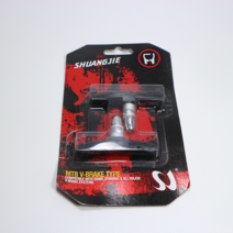 자전거 mtb 브레이크 패드 교체용 슈 V브레이크 자전거브랜딩, 1세트(바퀴 한대분)