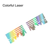 자동차 스티커 범용 그래픽 미국 국기 장식 데칼 포드 F150 토요타 Hilux 닷지 Ram Isuzu Dmax GW, 11 Colorful Laser_02 40x22cm