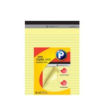 프린텍)리갈패드 스티키(노랑.50매.LP150Y-60개), 150x203mm