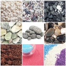 자갈 백 흑 홍 옥 오색 삼색자갈 맥반석 칼라, 에그스톤 15kg, 6호 50-80mm