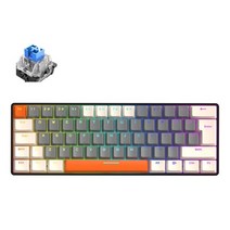피시방키보드 게이밍 usb 키보드 사무용 기계식 예쁜 키 게임용 휴대용 여행용 유선 데스크탑 노트북 용 미니 빨강파랑 스위치, 검은색, 녹색 스위치