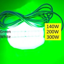 갈치 명장 집어등 문어300W 10M 케이블 12VDC LED 낚시 라이트 심해 수중 오징어 루어 야간 보트 조명, 03 200W White_02 dimmable