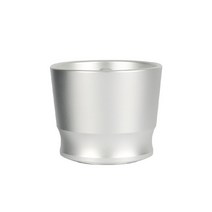 EK43 51/58mm 커피 도징 링 알루미늄 합금 프레스 커피 탬퍼 파우더 피더 그라인더 브루잉 볼 컵 바리스타, 01 silver