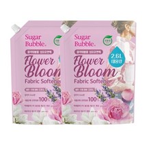 슈가버블 친환경 섬유유연제 플라워 블룸 2.6L x2, 2개