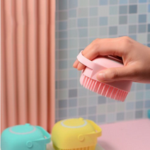 고양이 강아지 저자극 죽은털제거 목욕 샴푸 브러쉬, 민트