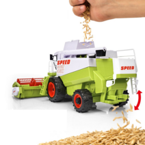 장난감 농기계 콤바인 트렉터 모델 옥수수 경운기, 특대밀수확기+조기교육농부울타리카트