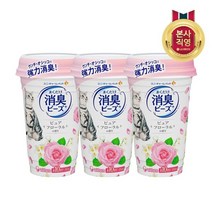 LG유니참 뿌려쓰는 비즈 탈취제(퓨어 플로럴향) 3개, 단품