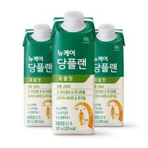 웰라이프 영양보충 뉴케어 당플랜 곡물맛 200mlx30팩 1박스 (스마일팩) 고단백 간식 노인식 영양균형식 체중조절, 6set